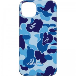 Men Bape Abc Camo Iphone 14 Plus Case Accessories Blue USA | MG6094804