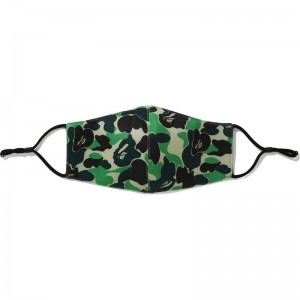 Men Bape Abc Camo Mask Accessories Green USA | OW0130710