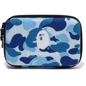 Men Bape Abc Camo Mobile Storage Pouch Bags Blue USA | LG2034604