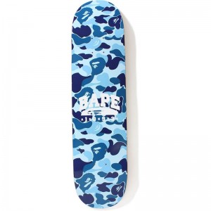 Men Bape Abc Camo Skateboard Accessories Blue USA | UD3267027