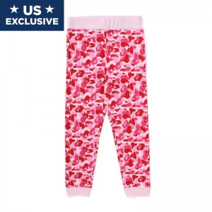 Men Bape Abc Camo Slim Sweat Pants Pants Pink USA | PE2899789