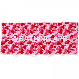 Men Bape Abc Camo Sport Towel Accessories Pink USA | RZ3270220