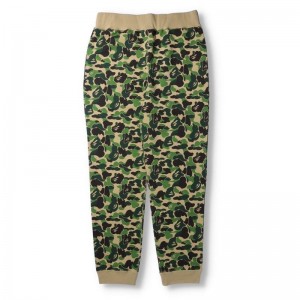 Men Bape Abc Camo Sweat Pants Pants Green USA | HK5879489