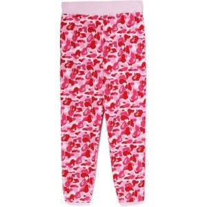 Men Bape Abc Camo Sweat Pants Pants Pink USA | YE8190410