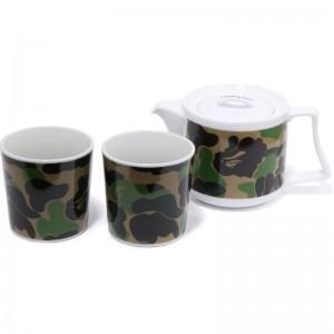 Men Bape Abc Camo Tea Pot Set Home Green USA | IH0570550