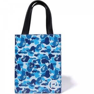 Men Bape Abc Camo Tote Bag Bags Blue USA | KZ4079409