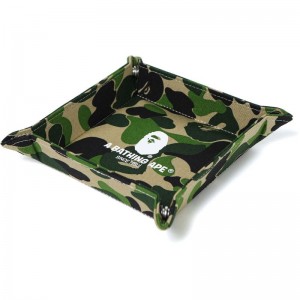 Men Bape Abc Camo Tray (M) Accessories Green USA | RK7206726