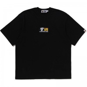 Men Bape Album Monogram Tee Cut And Sewn Black USA | ZC2657667