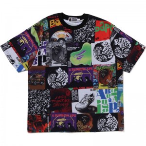 Men Bape Album Monogram Tee Cut And Sewn Multicolor USA | RQ5120510