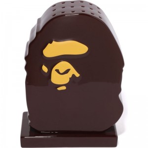 Men Bape Ape Head Incense Holder Home Brown USA | NB6937297