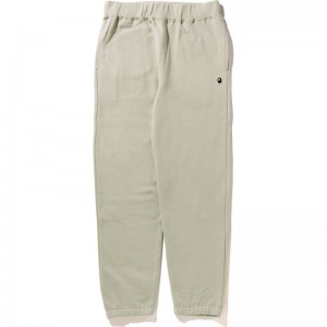 Men Bape Ape Head One Point Wide Fit Sweat Pants Pants Beige USA | JM0857387