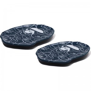 Men Bape Ape Head Small Plate Two Piece Set Home Navy USA | TW7513053