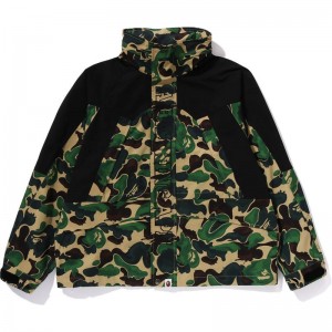 Men Bape Art Camo Snowboard Jacket Jackets Green USA | OV5796176