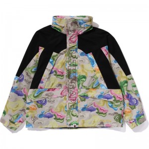 Men Bape Art Camo Snowboard Jacket Jackets Multicolor USA | IJ2533153