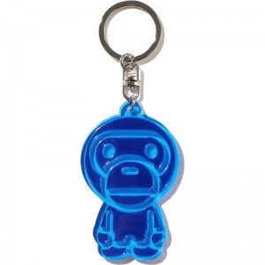 Men Bape Baby Milo Reflective Keychain Accessories Yellow USA | BZ6639869