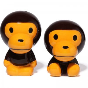 Men Bape Baby Milo Salt & Pepper Shaker Home Brown USA | RJ3773373