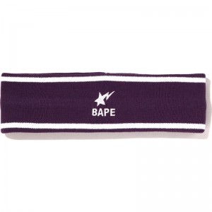 Men Bape Bapesta Headband Accessories Navy USA | QV2230720