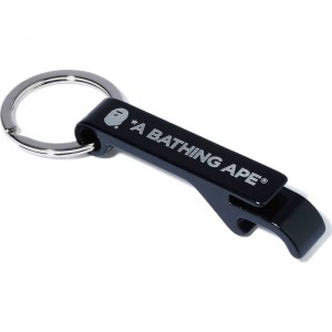 Men Bape Bottle Opener Keychain Accessories Black USA | KZ0513853