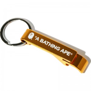 Men Bape Bottle Opener Keychain Accessories Orange USA | UT3170810