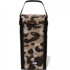 Men Bape Camo Lantern Case Large Accessories Beige USA | PX3605965