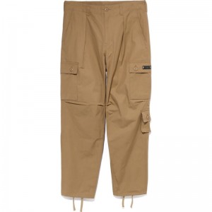 Men Bape Cargo Pants Pants Beige USA | ZG8338738