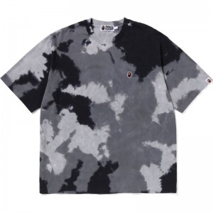 Men Bape Chusen One Point Relaxed Fit Tee Cut And Sewn Black USA | HA3069109