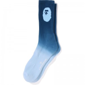 Men Bape Gradation Socks Socks Blue USA | VV2005805