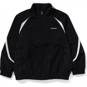 Men Bape Hexagram Track Jacket Jackets Black USA | GX4297727