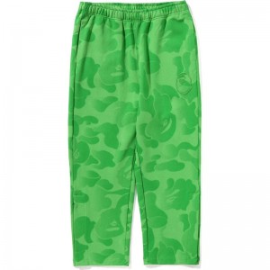 Men Bape Ink Camo Wide Leg Snap Detail Track Pants Pants Green USA | CQ1943493