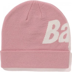 Men Bape Knit Cap Caps Pink USA | AK9062202