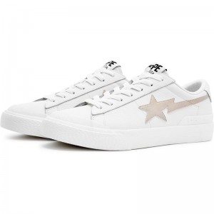 Men Bape Mad Sta #1 Sneakers White USA | VQ9422842