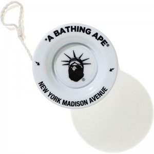 Men Bape Madison Avenue Ape Head Yoyo Accessories White USA | LC5446146