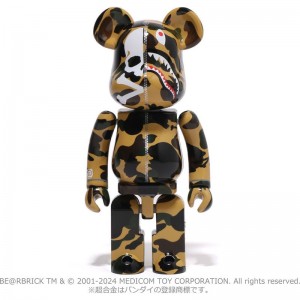 Men Bape Mm Be@rbrick Chogokin 200% Figure Yellow USA | NA4740170