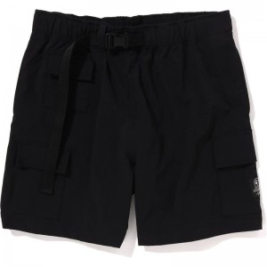 Men Bape Mr. Bathing Ape Multi Pocket Wide Fit Shorts Shorts Black USA | HK9324734