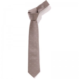 Men Bape Mr. Bathing Ape Pattern Tie Accessories Beige USA | AR9369639