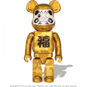 Men Bape New Year Be@rbrick Daruma 1000% Figure Gold USA | XE5907997