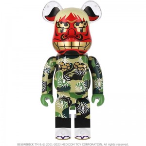 Men Bape New Year Be@rbrick Shishimai 1000% Figure Green USA | YN8630360