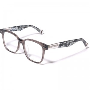 Men Bape Optical Frame #3 Ba13020 Eyewear Light Gray USA | SG5653463