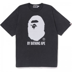 Men Bape Overdye By Bathing Ape Relaxed Fit Tee Cut And Sewn Black USA | IN3905395