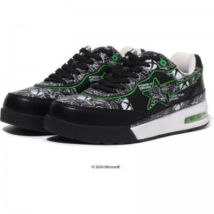 Men Bape Road Sta X Xbox Camo Sneakers Black USA | RK2997397