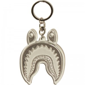 Men Bape Shark Reflective Keychain Accessories Black USA | KS2001501