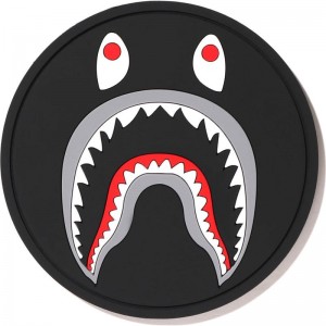 Men Bape Shark Rubber Coaster Home Black USA | SF0770370