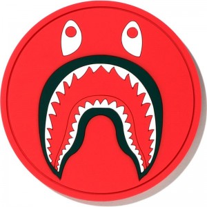 Men Bape Shark Rubber Coaster Home Red USA | GD6975795