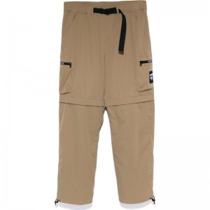 Men Bape Side Pocket Detachable Relaxed Fit Pants Pants Beige USA | DO3179819