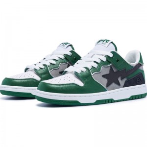 Men Bape Sk8 Sta #1 Sneakers Green USA | HS1006806