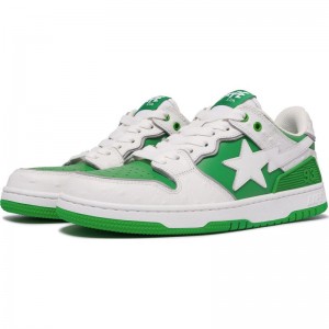 Men Bape Sk8 Sta #1 Sneakers Green USA | JM6776676