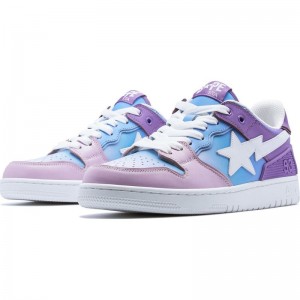 Men Bape Sk8 Sta #1 Sneakers Purple USA | RP2358138