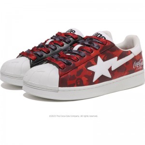 Men Bape Skull Sta X Coca-cola Sneakers Multicolor USA | ZR7381331