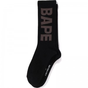 Men Bape Socks Socks Black USA | VV7434344