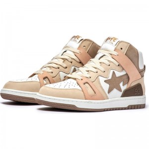 Men Bape Sta™ 93 Hi Sneakers Brown USA | RJ7954294